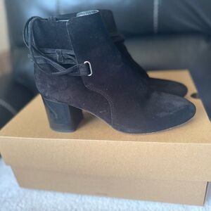 rag & bone Black Suede Ankle Booties